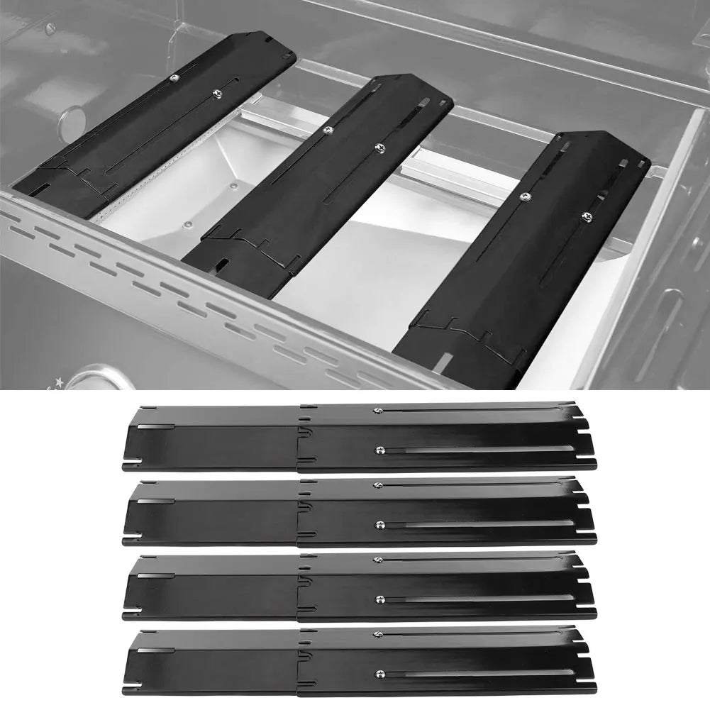 GrillGuard Pro | Verstellbares Hitzeschild-Set | Langlebig & Effizient | Für Gasgrills | Einfach zu Montieren