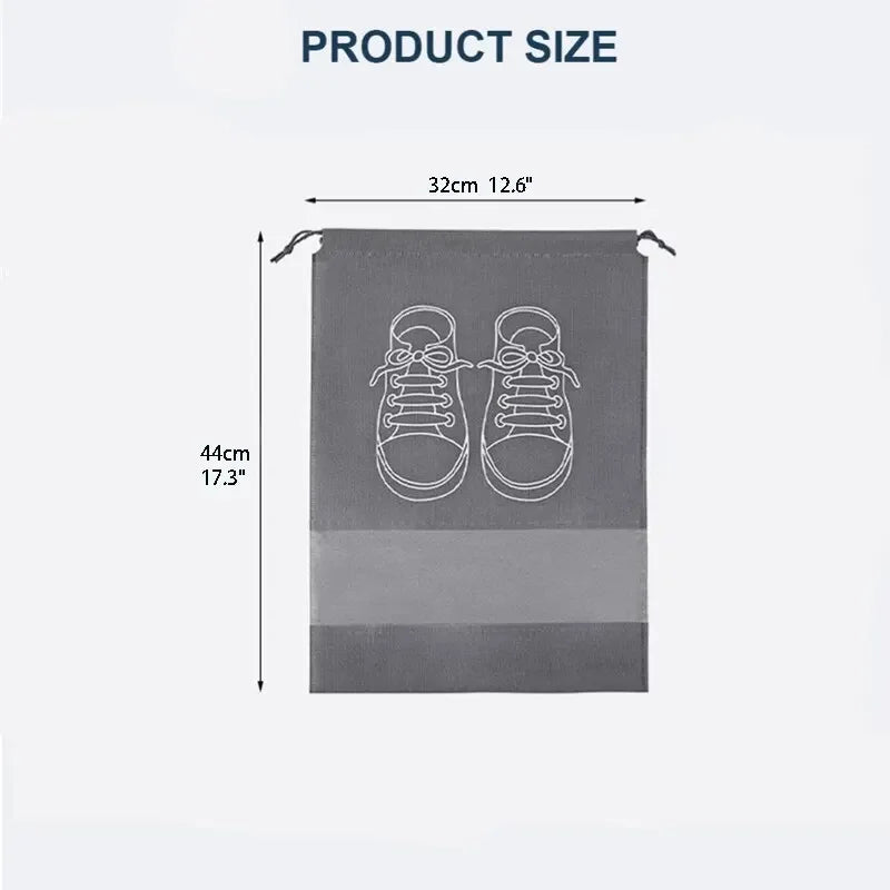 ShoePort Schuhaufbewahrung | Wasserabweisend & Tragbar | Für Reise & Zuhause | Vliesstoff + PVC