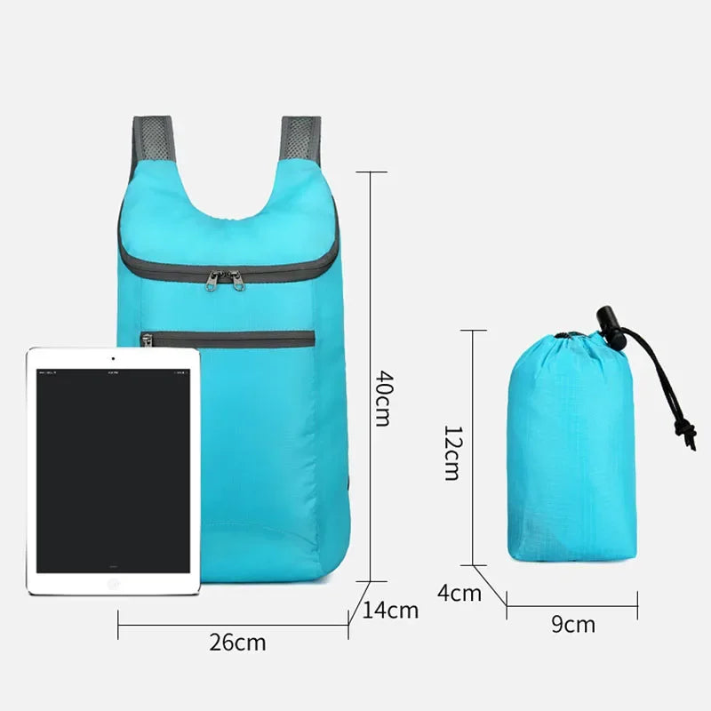 FlexTrail MiniPack | Faltbarer Rucksack | 20L Volumen | Ultraleicht & Wasserabweisend