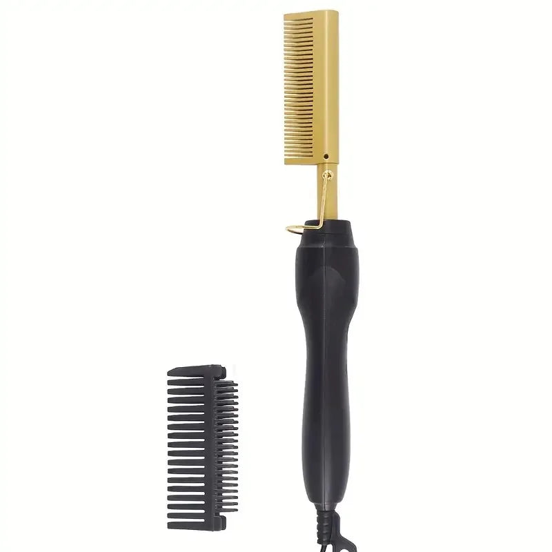 CurlNova | 2-in-1 Stylinggerät | Kupferbeschichtete Heizplatte | Schnelle Aufheizzeit