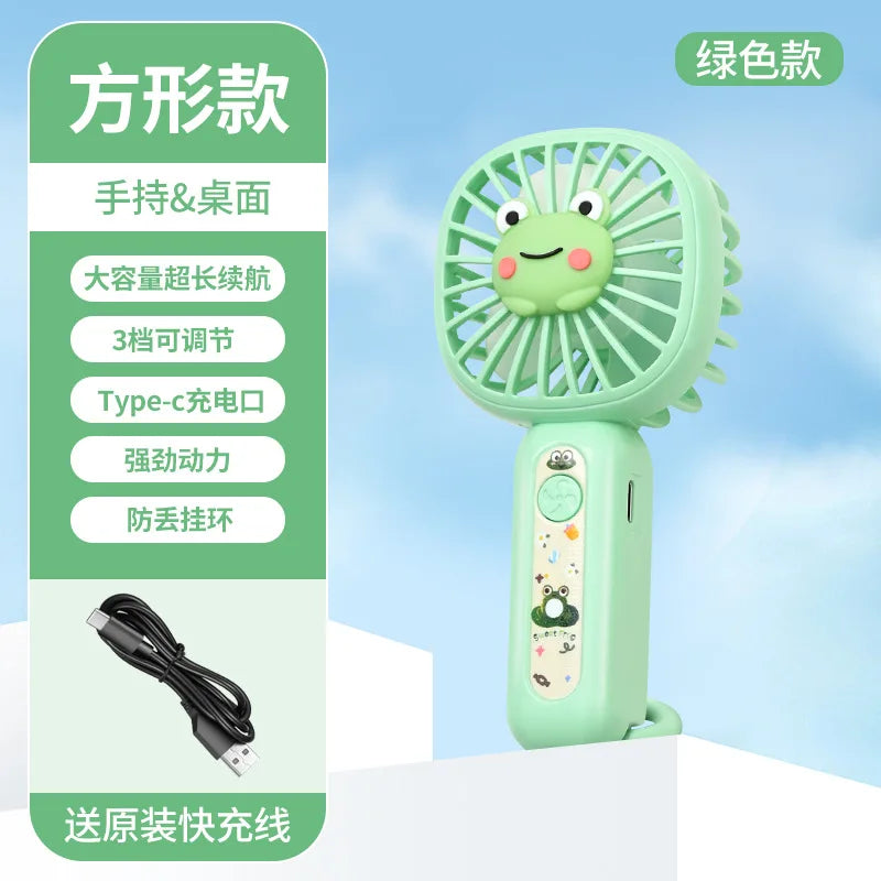 CooliPop | Handlicher Mini-Ventilator | USB-aufladbar & Leise | Für Schule, Büro & Reisen