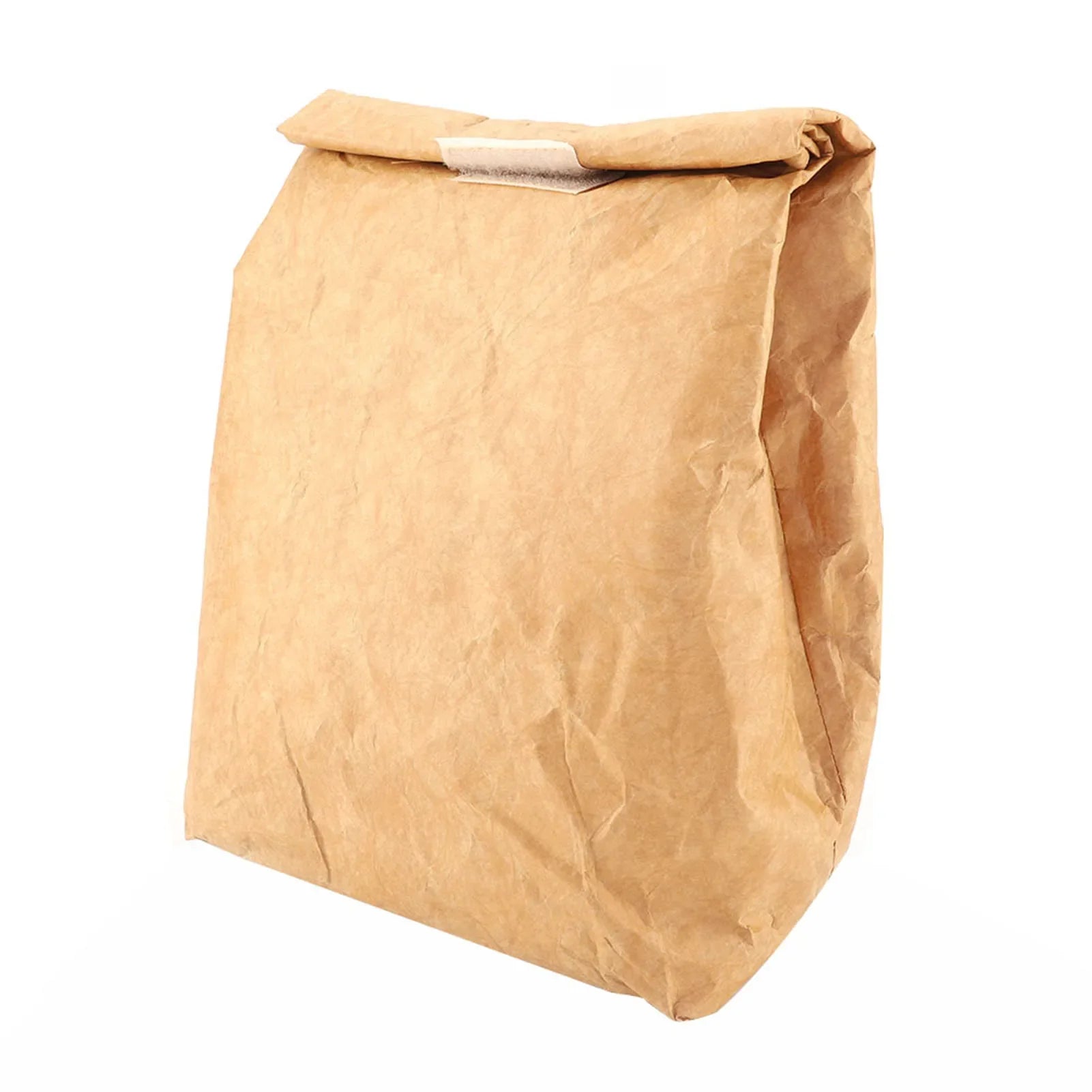 PaperoBag Lunchbag | Isoliert & Nachhaltig | Faltbar & Wasserfest | Braun