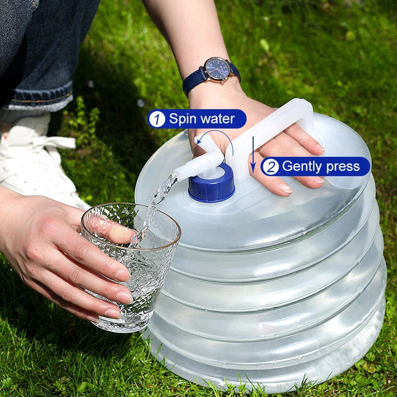 HydroPack Flex | Faltbarer Wasserkanister | BPA-frei & Auslaufsicher | 5L 10L 15L