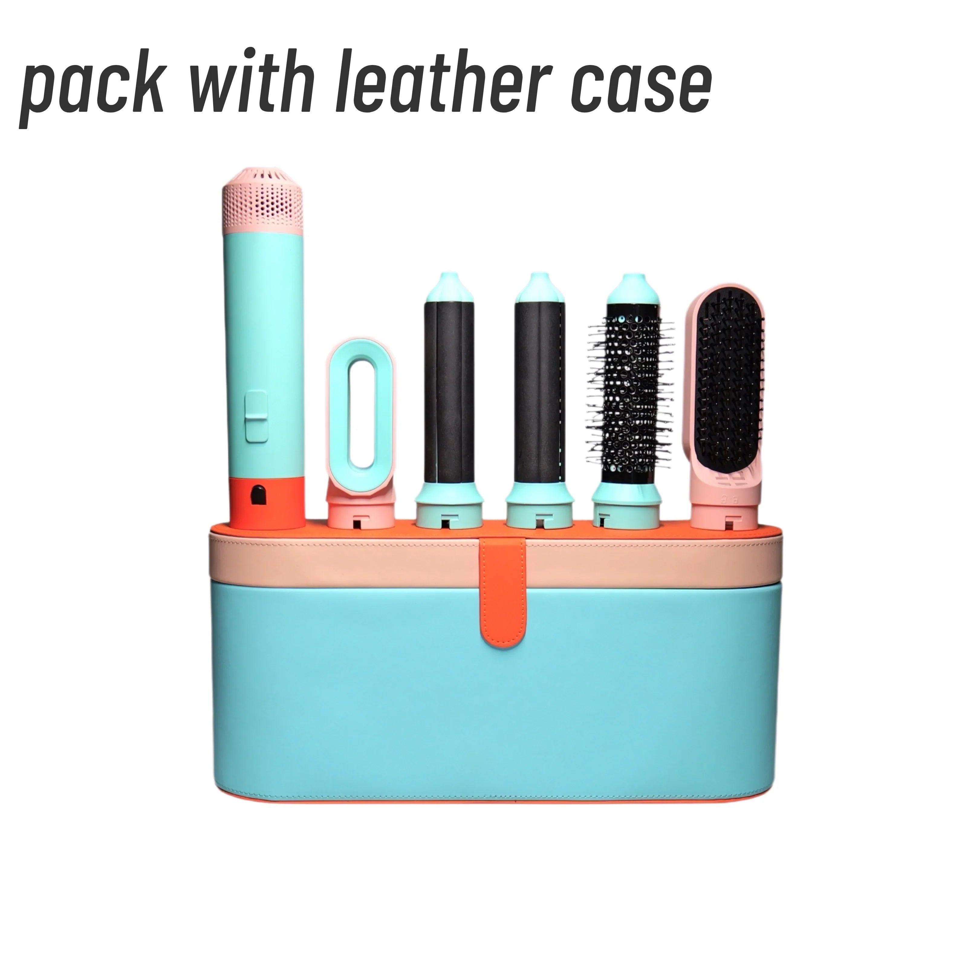 Lunessa FlowSet | 5-in-1 Hairstyler | Für Volumen, Locken & Glätte | Keramik & Warmluft-Technologie