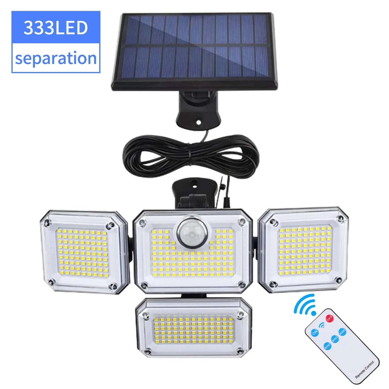 LumoGuard Solarleuchte | 2000 Lumen | Mit Bewegungsmelder | Solar betrieben