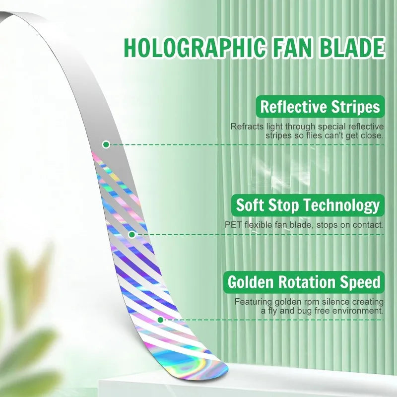 BuzzAway | Fliegenabwehr-Ventilator | USB & Batterie Betrieb | 3 Designs