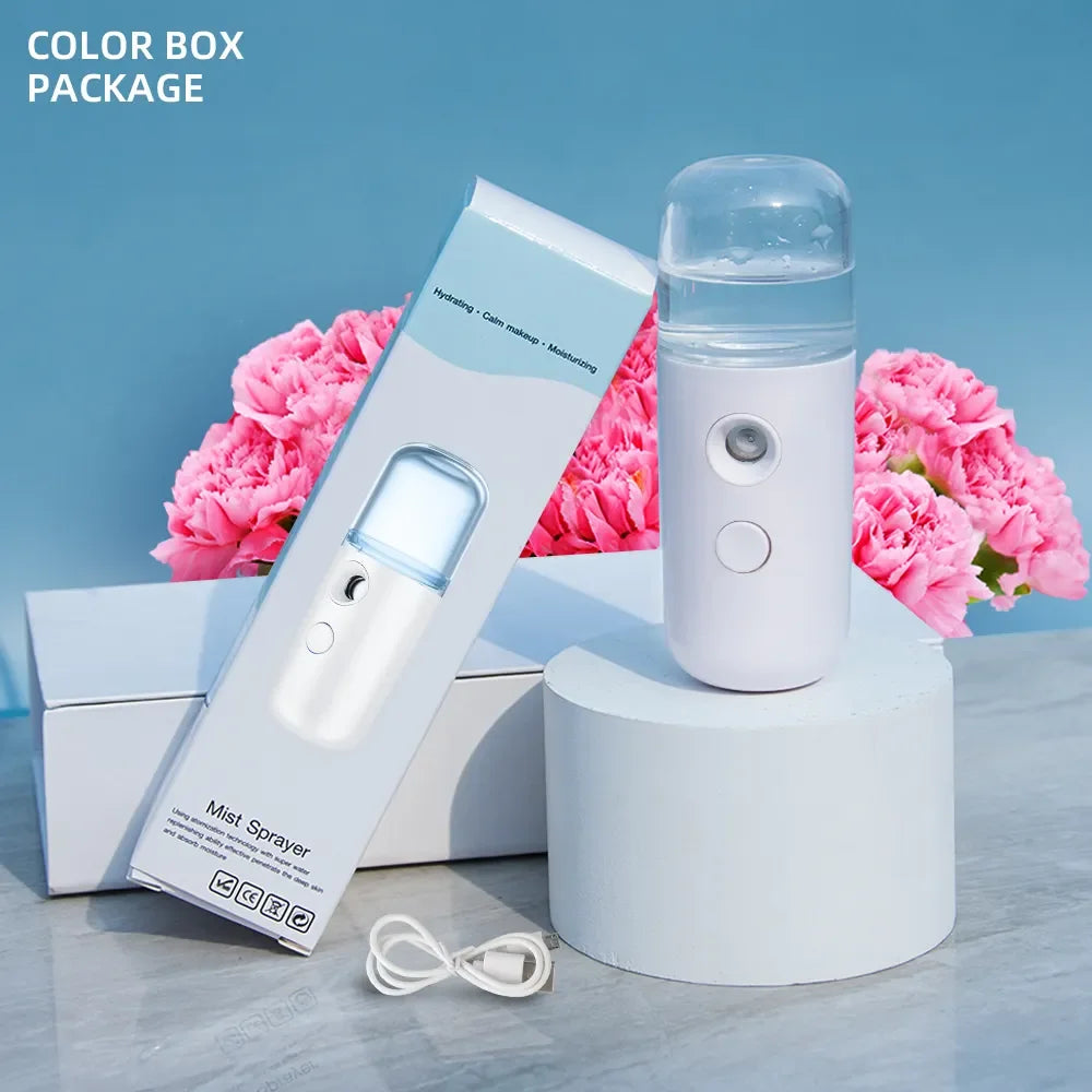 Mistiva Gesichtsdampfer | Nano-Nebel & USB | Kabellos | 30 ml Tank