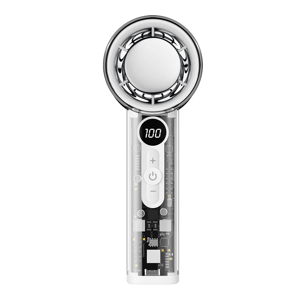 BreezeVibe | Mini USB Ventilator | Halbleiter-Kühlung | Stufenlose Windkontrolle | Kompakt & Mobil