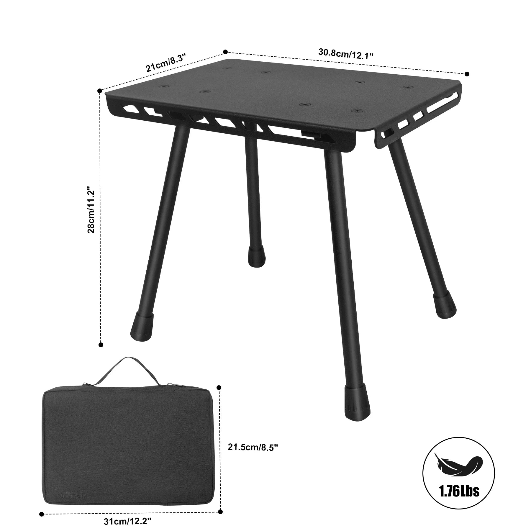 OutdoorPro | Faltbarer Campinghocker | Ultraleicht | Multifunktional