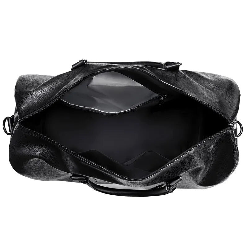 Travesto RoadRider | Retro Reisetasche im Lederlook | Wasserabweisend & Stilvoll | Mit Schultergurt & Handgriff | Für Kurztrips & Alltag