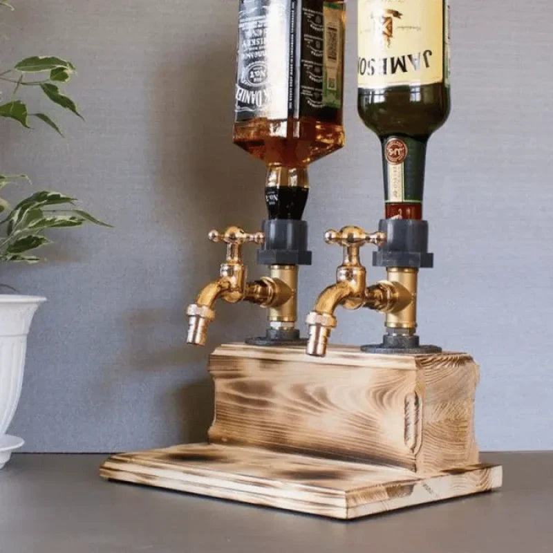 BrewElegance - Luxus-Getränkedispenser aus Holz [Letzter Tag Rabatt]