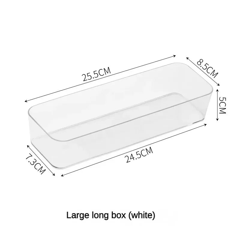 ClearBox | Stapelbare Aufbewahrungsbox | Transparente Kunststoffbox für Schmuck, Make-up & Bürobedarf