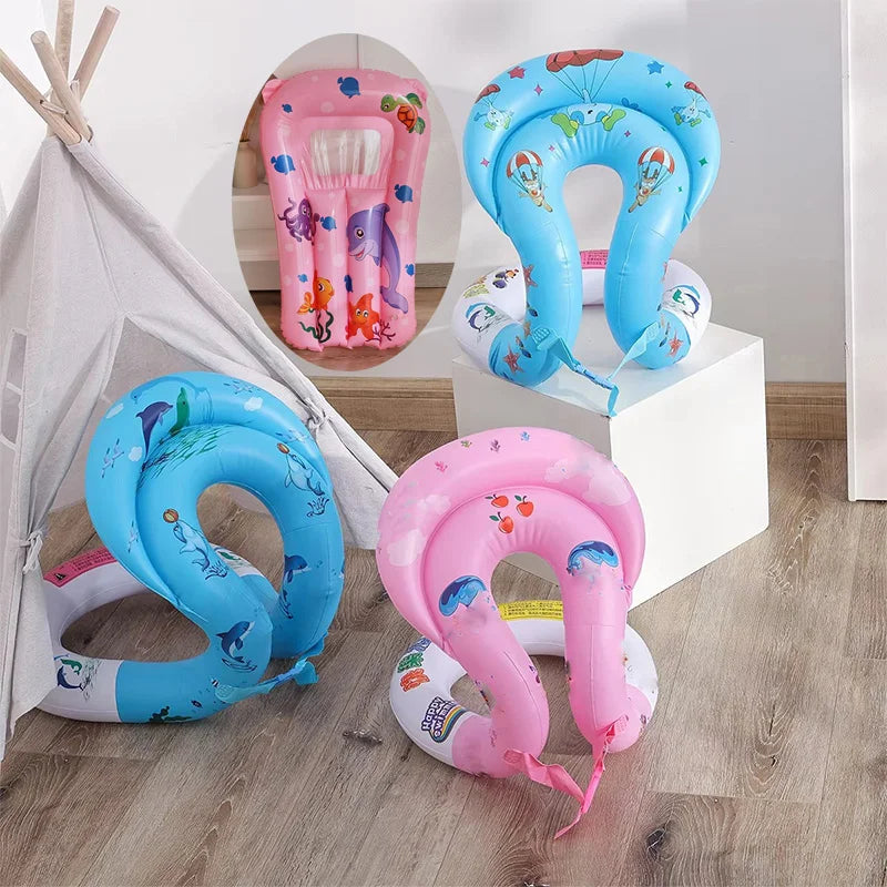 AquaFlo Schwimmring-Weste | Sicher & Bequem | Robustes PVC | Schnellaufblasbar für Kinder