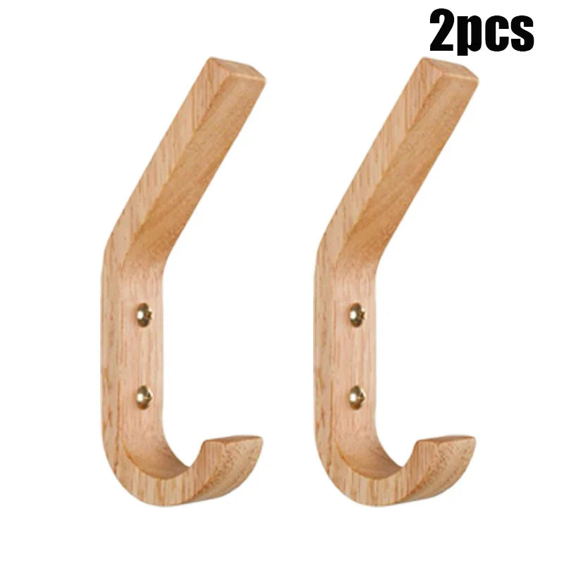 WoodenEssence | Wandhaken Set | Aus Massivholz & Dekorativ | Für Jacken, Schlüssel & Accessoires