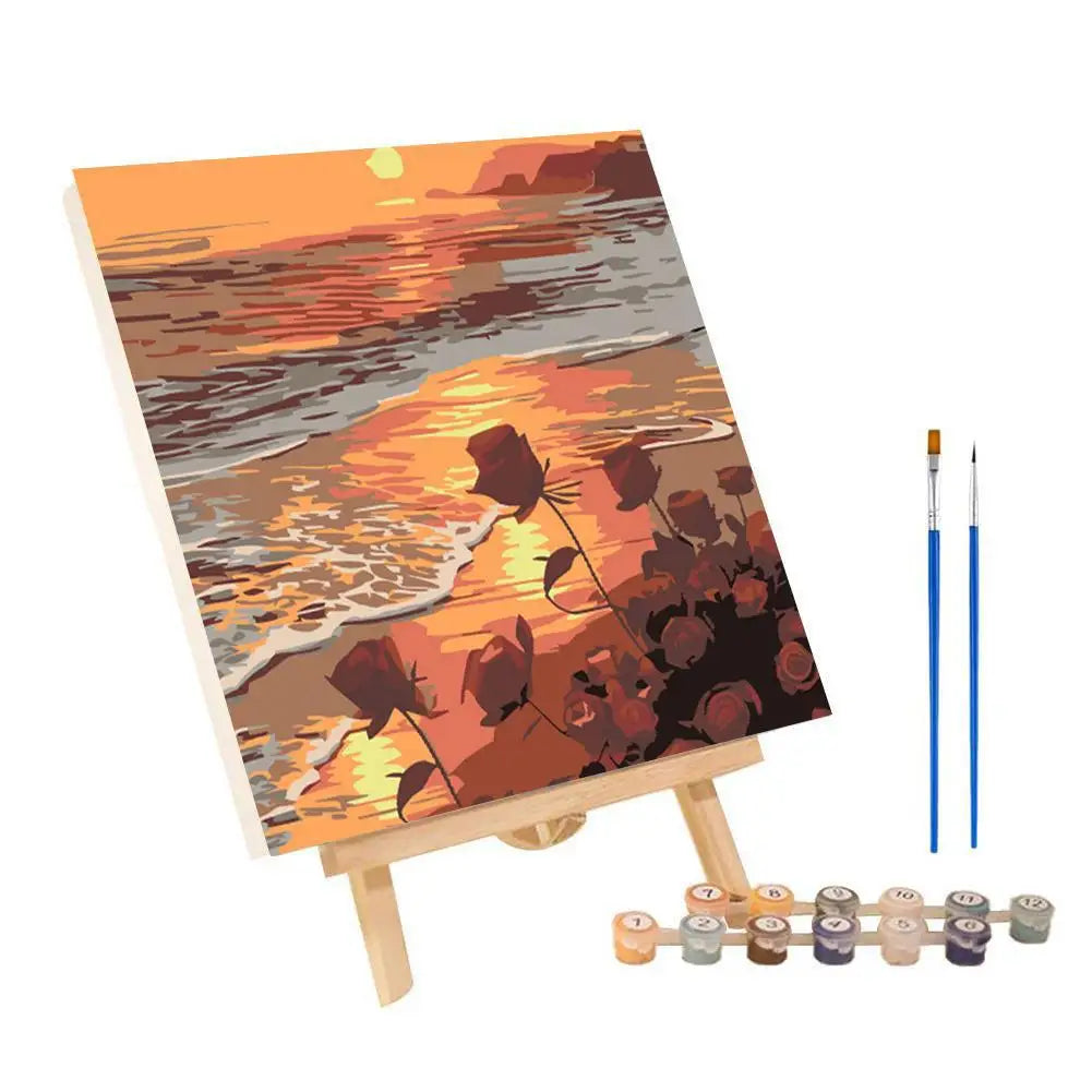 ColorVista | Malset Nach Zahlen | Entspannendes DIY-Kunstwerk | Mit Rahmen