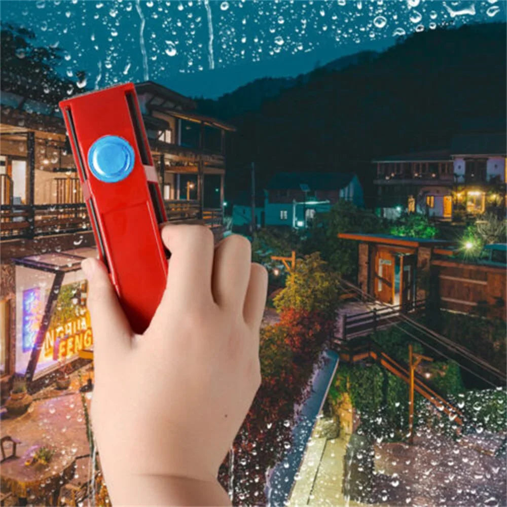 ClearGlide Magnet-Fensterreiniger | Doppelseitige Reinigung | Mit Mikrofaserpads | Für Streifenfreie Fenster