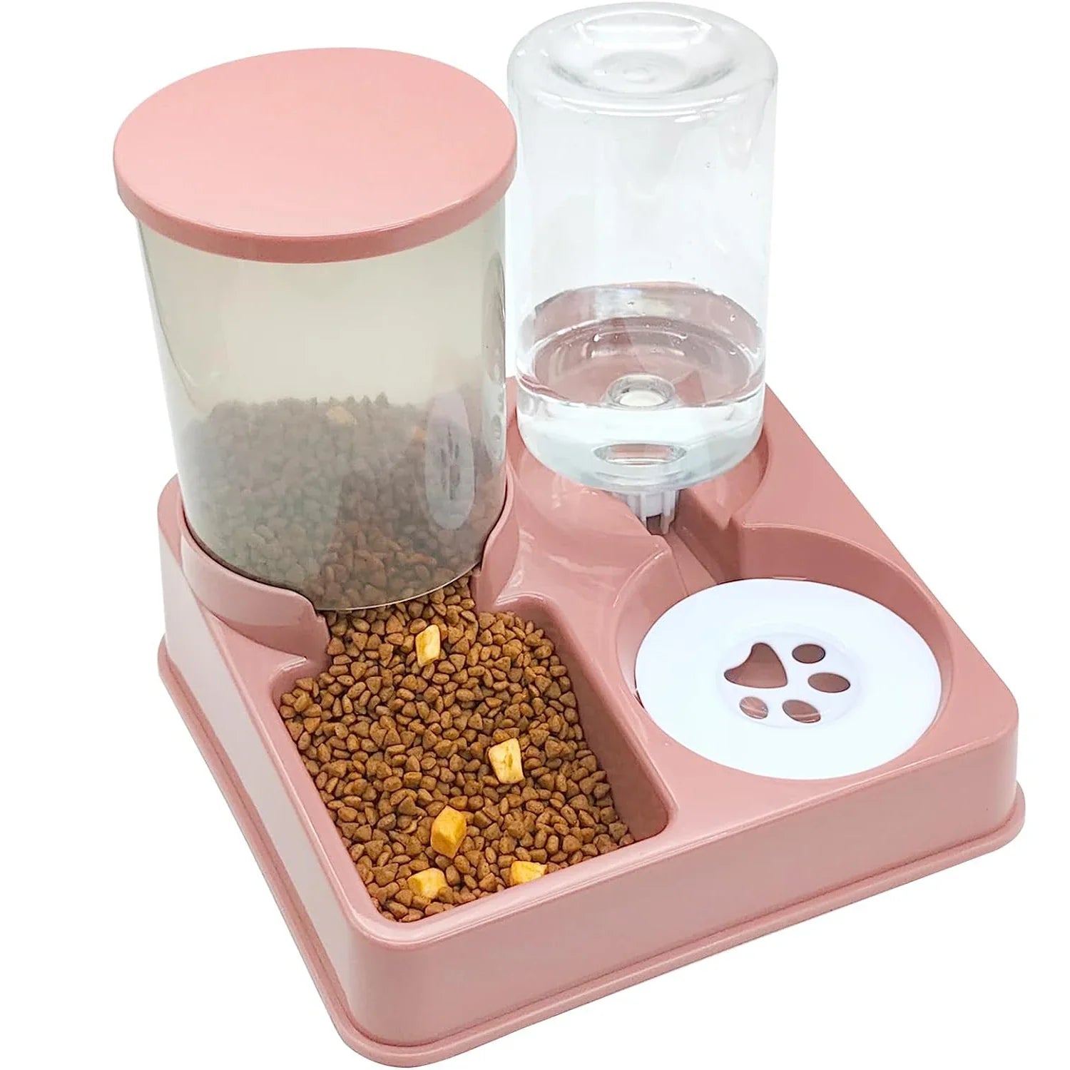 PetFlow Duo Futterstation | Automatischer Wasserspender | Ergonomisches Design | Modern & Praktisch