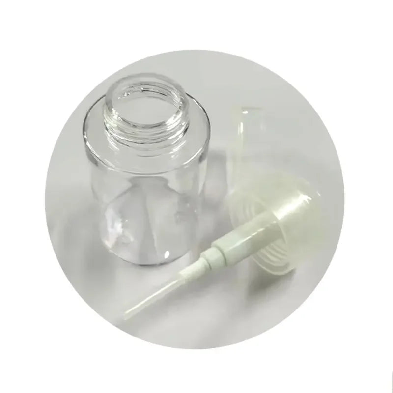 Fluidos Pumpflasche | Push-Down Spender | Wiederverwendbar & Hygienisch | 200ml Transparent