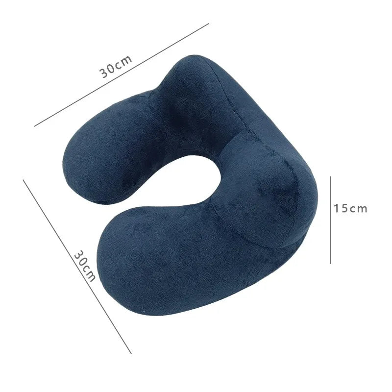 Neckiva Nackenkissen | Ergonomisch & Ultraleicht | Micro-Velours | Tragbar mit Tasche