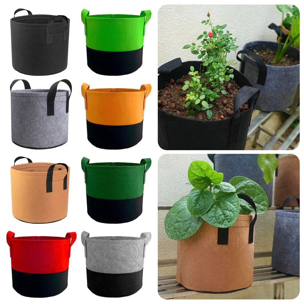 Plantura Pflanztasche 30x25 cm mit Griffen | Atmungsaktiv & Wiederverwendbar | Für Gemüse & Kräuter