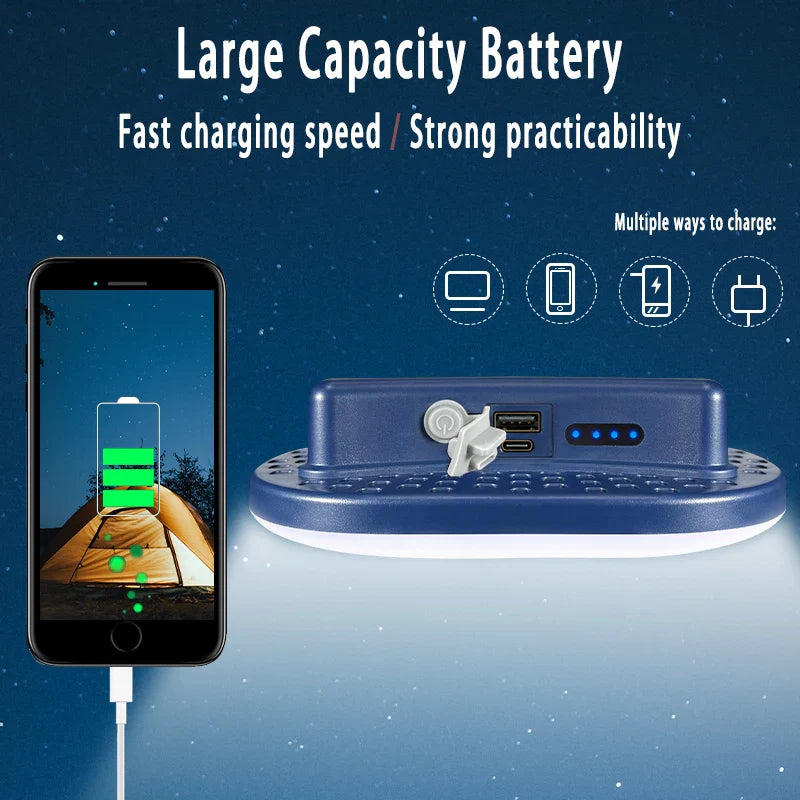 LumenX Outdoor Lamp | 278 LEDs | Magnetisch & Haken | Powerbank | 4 Lichtmodi