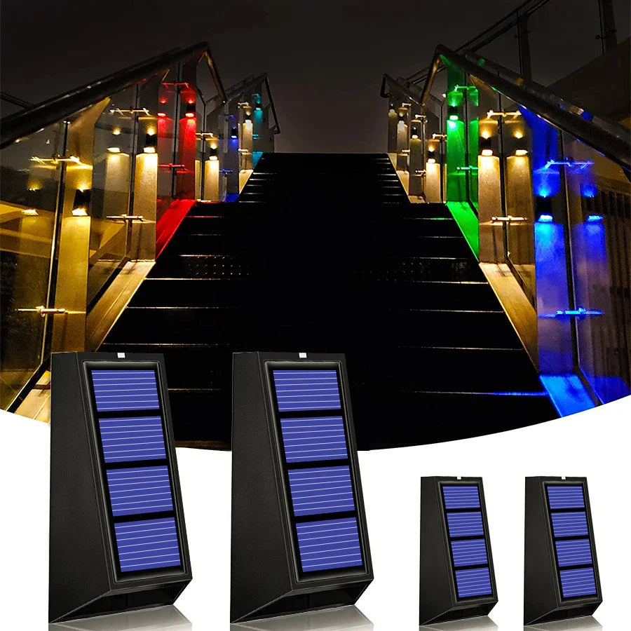 LUMERA Solar Gartenleuchten | Automatischer Farbwechsel | Umweltfreundlich und Wasserdicht | RGB LED | 8er Set
