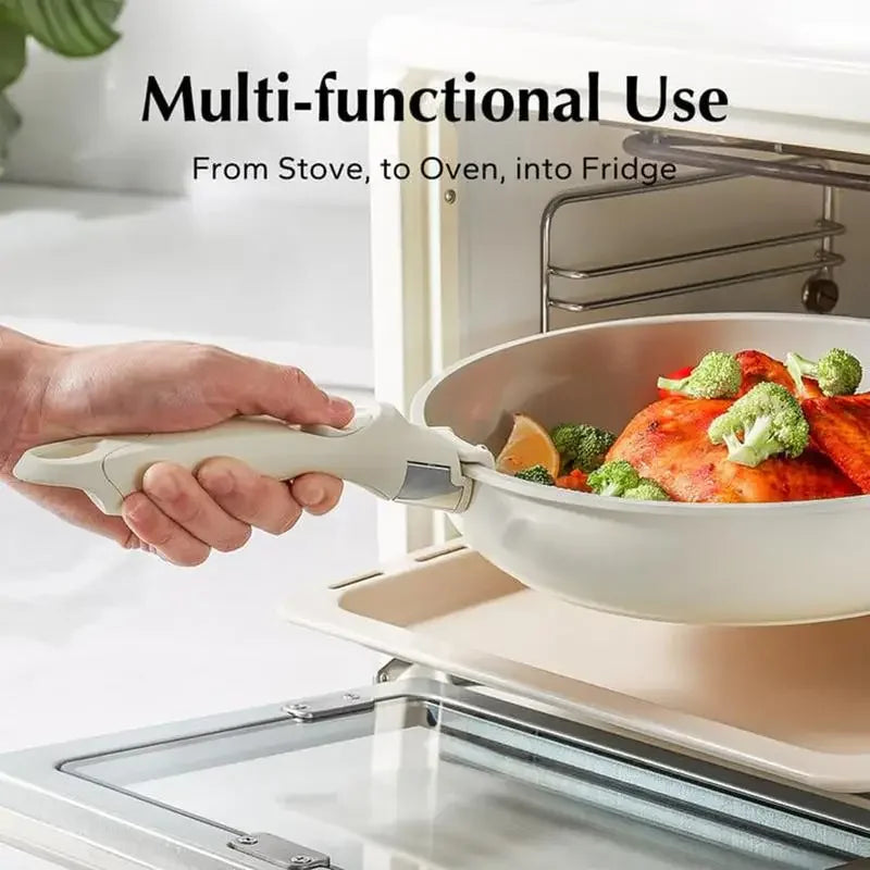 CookEase Universalgriff | Abnehmbar | Hitzebeständig | Ergonomisch für Töpfe & Pfannen