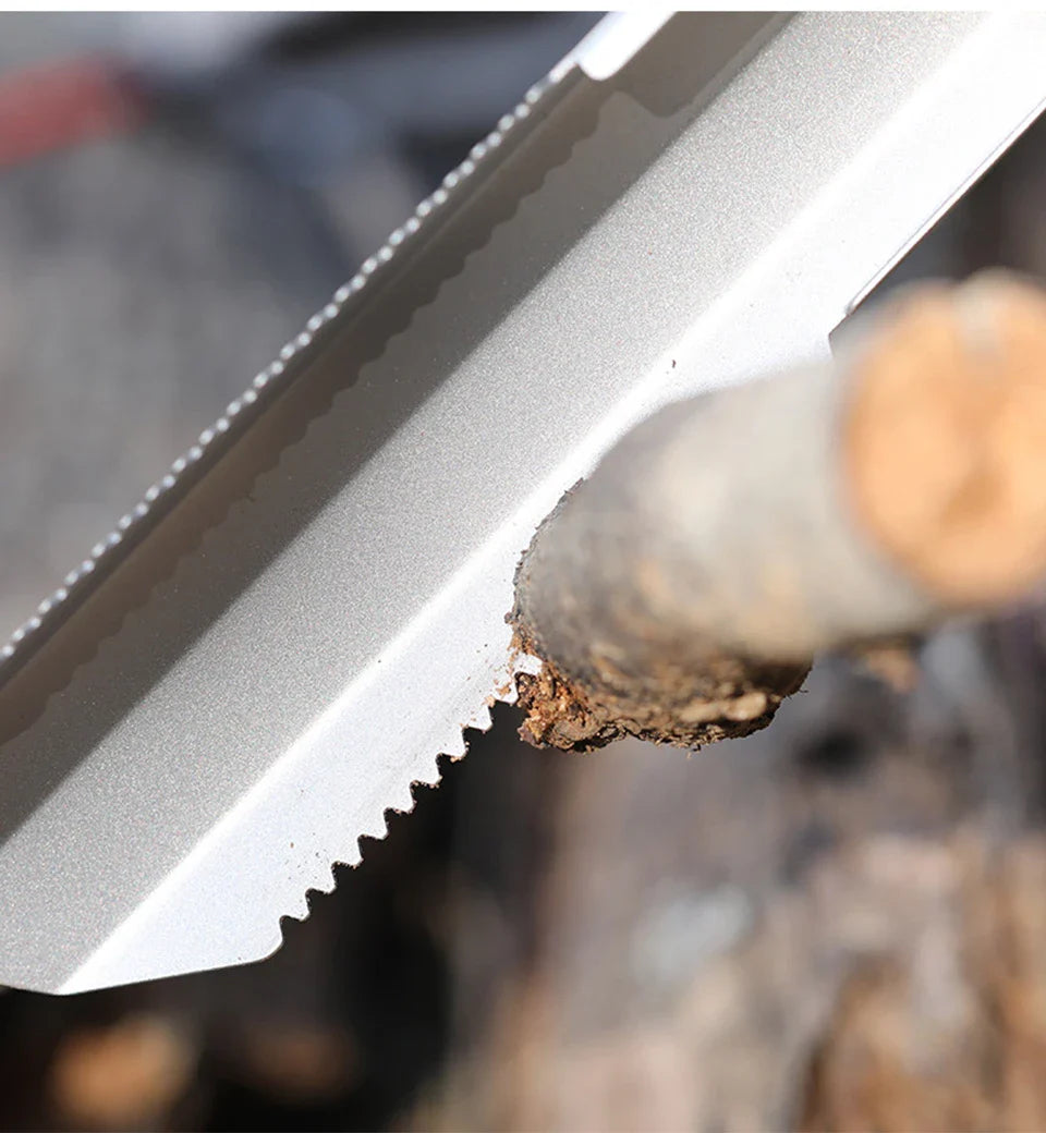 TitanEdge UltraSpade | Titan-Schaufel | Ultraleicht & Rostfrei | Mit Clip & Tasche