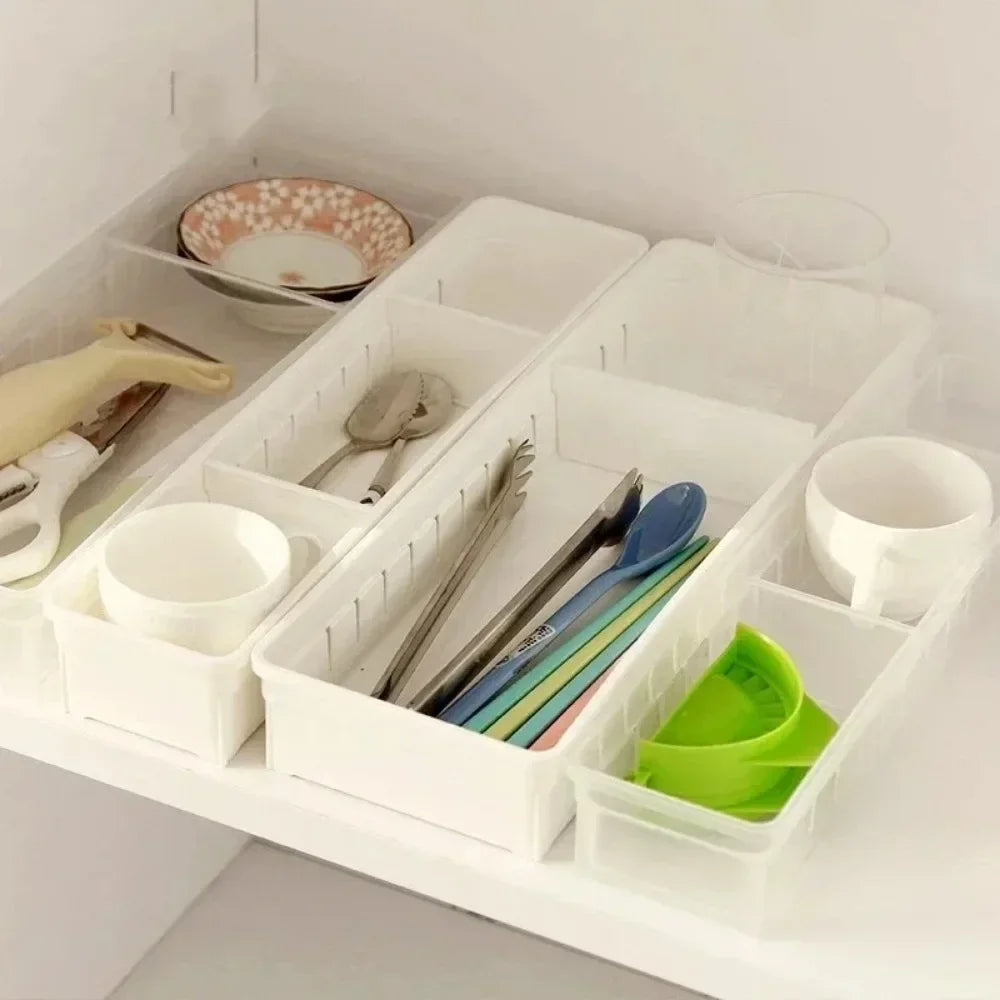 Sortiva Schubladenorganizer | Flexibel & Modular | Für Küche, Bad & Büro | 2 Größen
