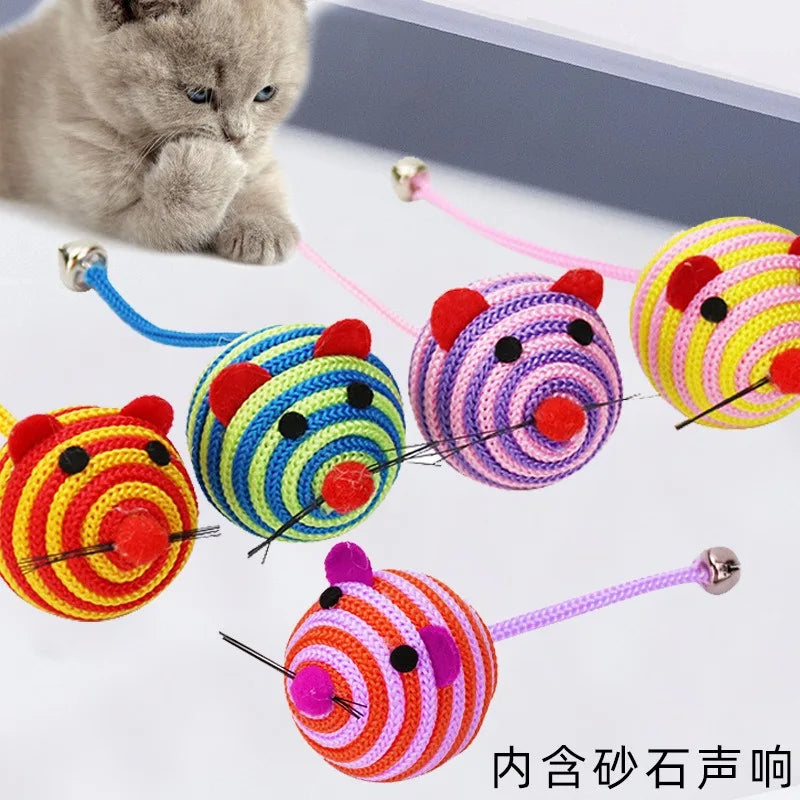 FelisPlay | Katzen Spielball | Robust, Glöckchen, Schwanzdesign | Indoor Beschäftigung