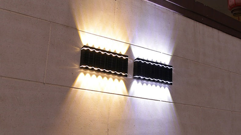 Solvoro Solarlicht | Außenwandleuchte ohne Kabel | IP65 Wetterfest | LED Warm- & Kaltweiß | Für Garten & Terrasse
