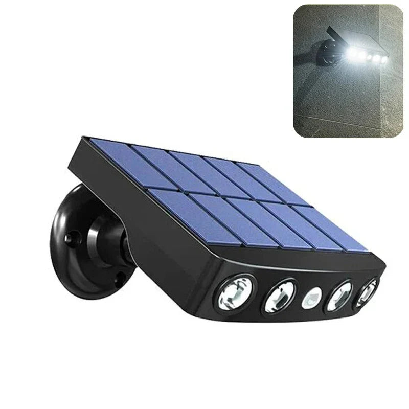 LumaVita Solarlicht | Mit Bewegungsmelder | 4 LED | Wetterfest & Kabellos