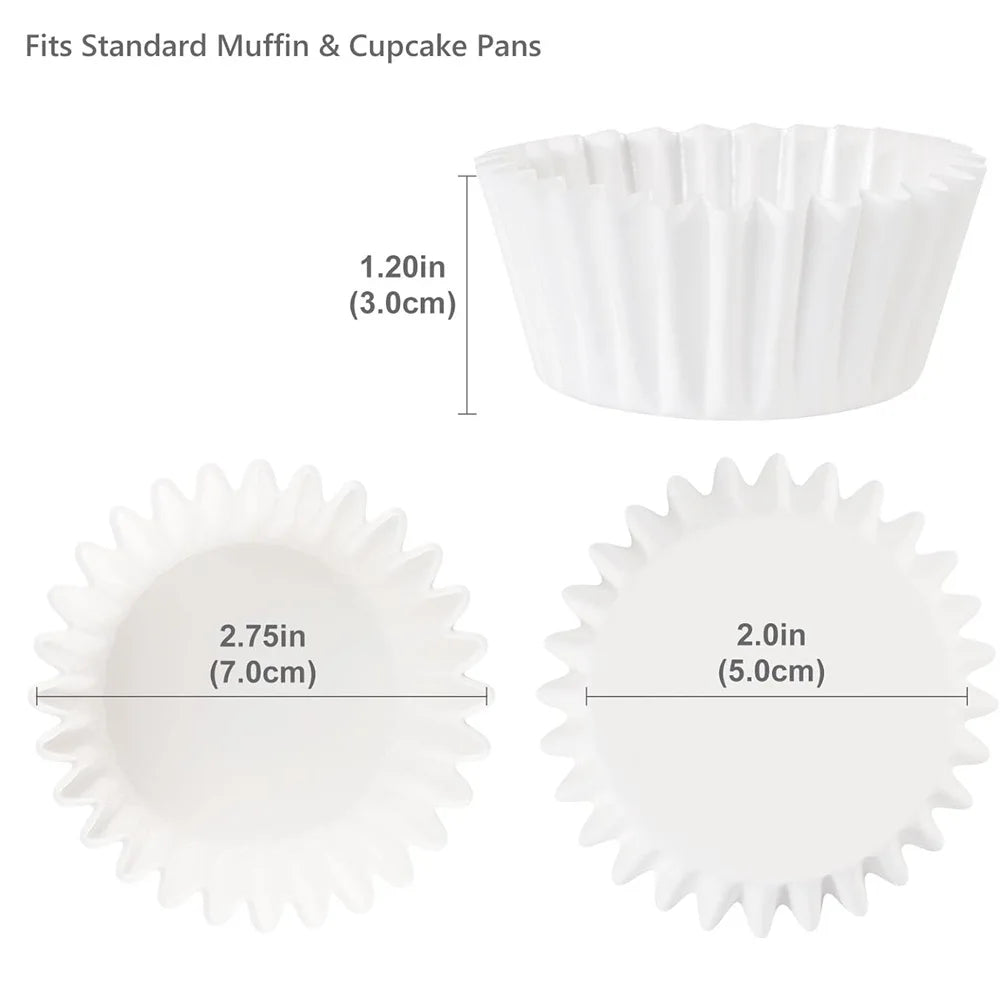 BakePro MiniSet | Papierförmchen | Lebensmittelecht & Hitzebeständig | 200 Stück