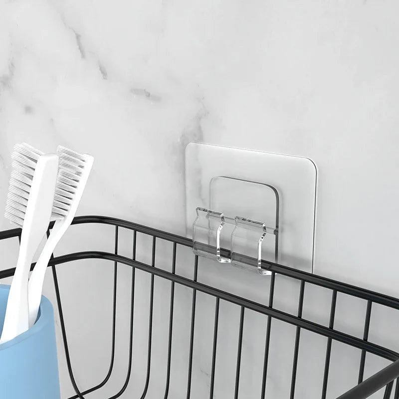 ClearFix PowerHook | Transparente Klebehaken | Extra Starke Haftkraft | Rückstandslos Entfernbar | 10er-Set