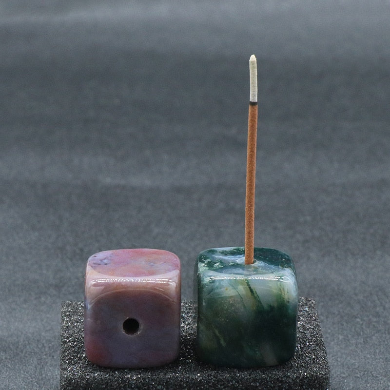 StoneAura Incense Holder | Edler Räucherstäbchenhalter aus Naturstein | Heilige Energie für dein Zuhause