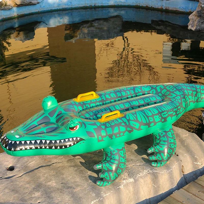 AquaBeast | Krokodil-Schwimmtier | Realistisches Design | Robustes PVC-Material