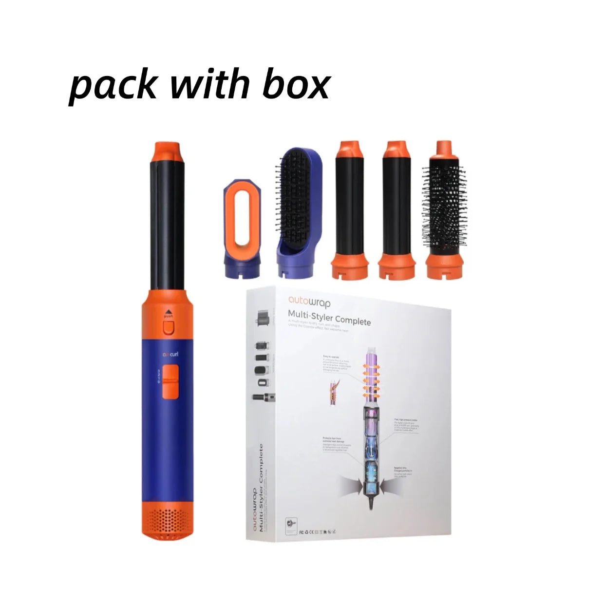 Lunessa FlowSet | 5-in-1 Hairstyler | Für Volumen, Locken & Glätte | Keramik & Warmluft-Technologie