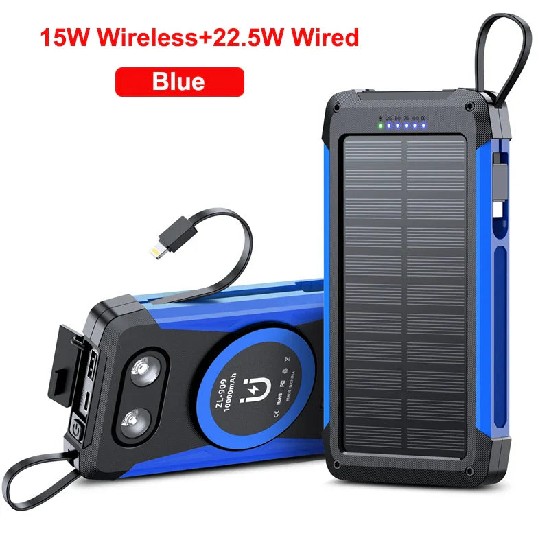 SolarMax Charge | Powerbank mit Solarpanel | Magnetisches Wireless Charging