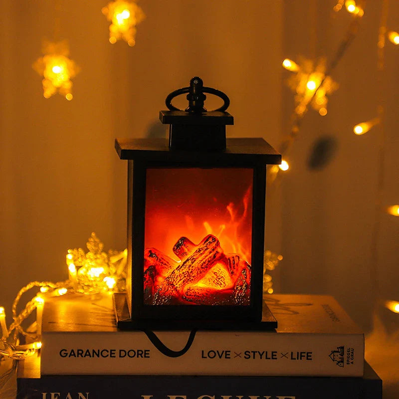 GlowFlame | LED Kaminlicht | Realistischer Flammeneffekt | Dekolampe für Zuhause & Camping