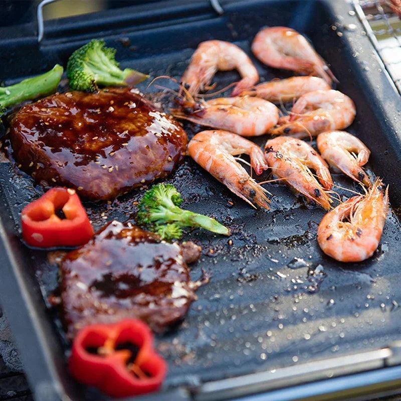 FlareCook | Wendeplatte aus Gusseisen | Vielseitig für Grill & Küche