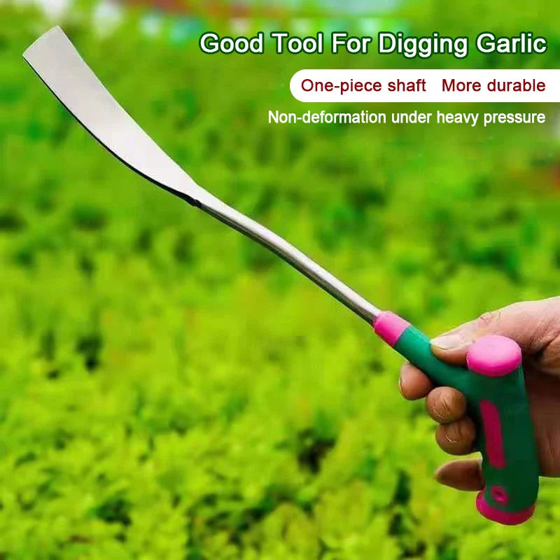 HerbMaster Gartenschaufel | 3-Zinken Edelstahl | Für Unkraut & Knoblauchernte