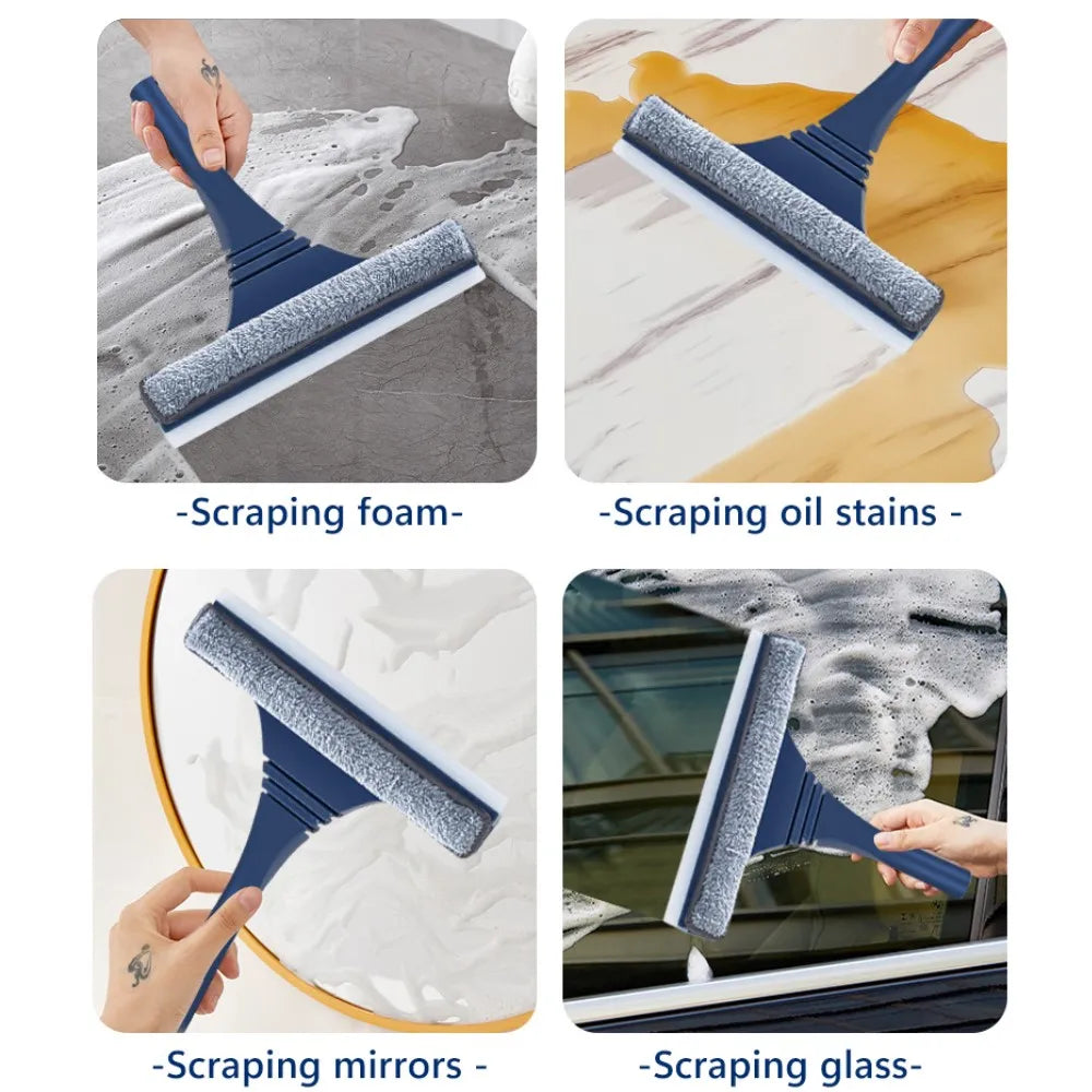 FlexiClear Fensterreiniger | 2-in-1 Reinigung | Flexibler Kopf | Teleskopstiel