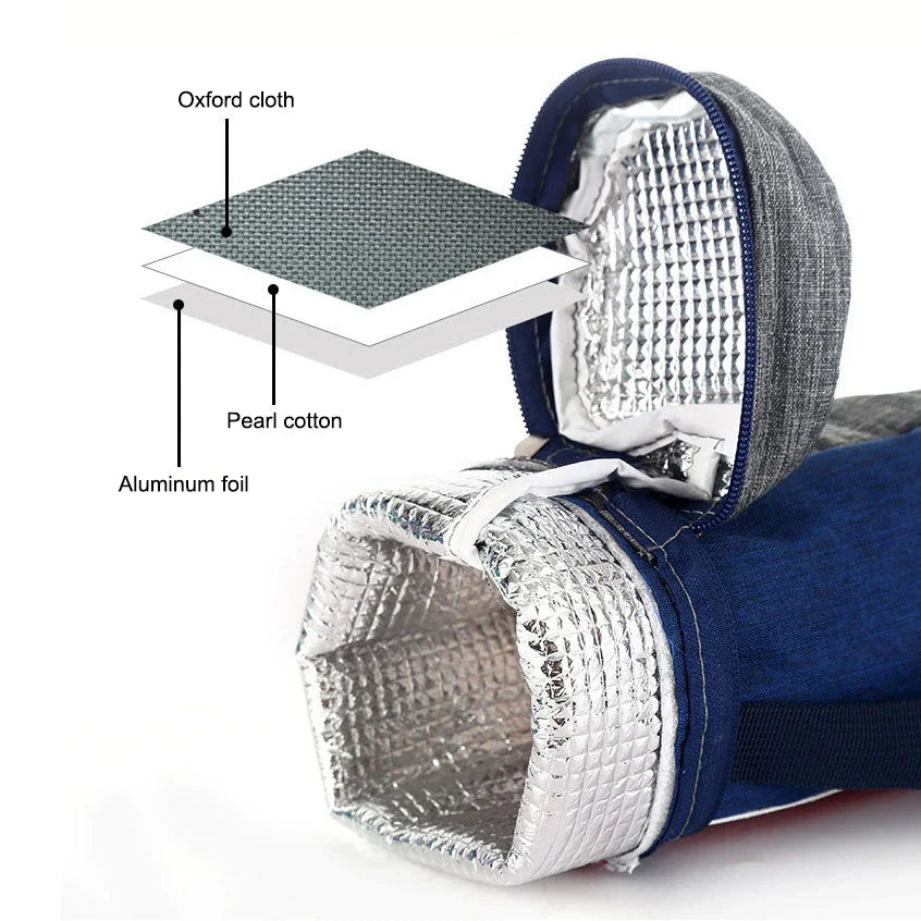 TempGuard | Isoliertasche für Flaschen | Kühlt und Wärmt | Robustes Oxford-Material