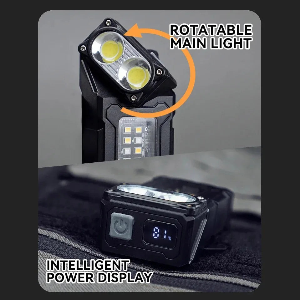 LumoBeam | Taktische EDC-Leuchte | USB-C Schnellladung | Kompakt & Robustes Design | Für Outdoor & Notfälle