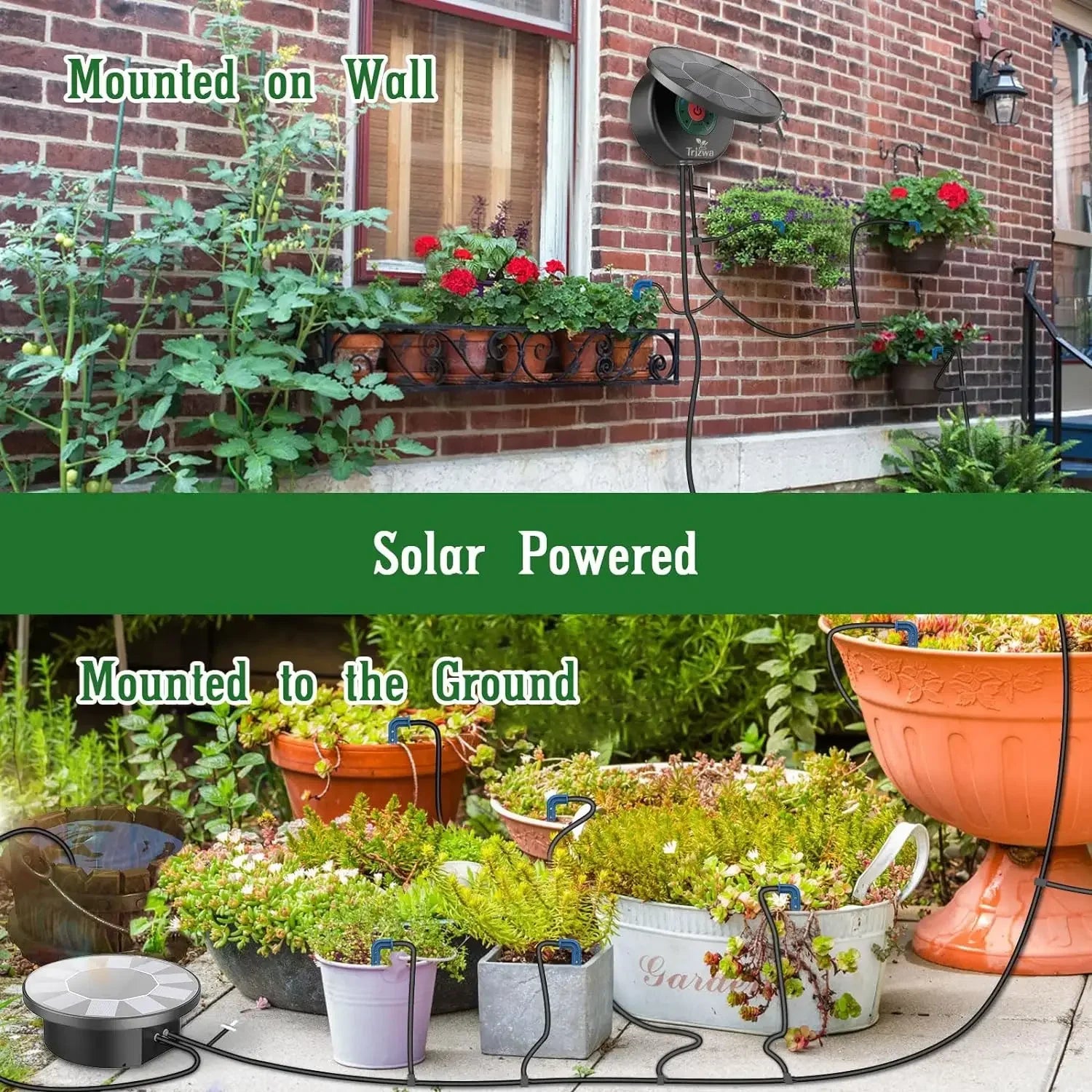 AquaSolis | Solar-Tropfbewässerung | Automatisch & programmierbar | Für Garten, Balkon & Gewächshaus