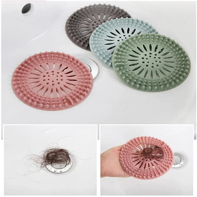 FlowGuard | Abflusssieb für Haare & Schmutz | Flexibles TPR-Material | Mit Griff