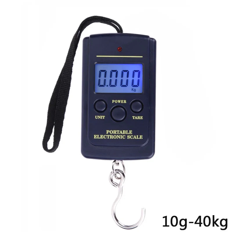 WeighMax | Digitale Hängewaage | Kompakt & Präzise | Bis 40 kg | LCD-Display