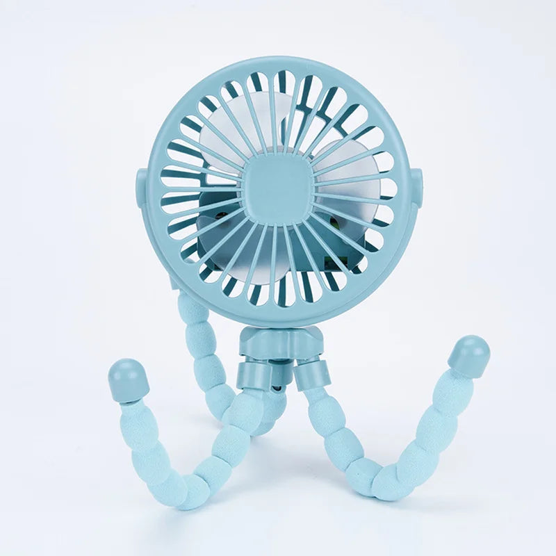 Breziona Mini-Ventilator | 360° Drehbar | USB & Akku | 3 Stufen | Ultrakompakt