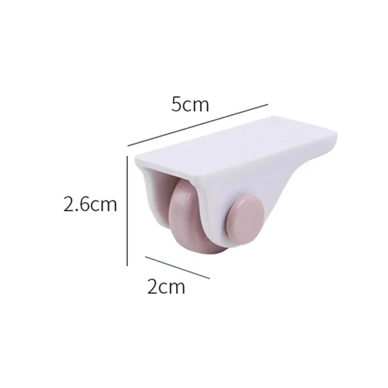 MoveEase | Selbstklebende Mini-Rollen | 360° drehbar & starke Tragkraft | Für Boxen, Körbe & Aufbewahrung im Haushalt