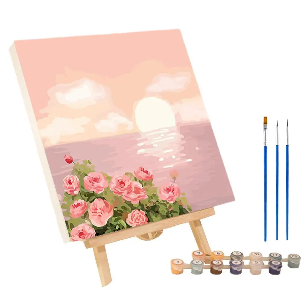 ColorVista | Malset Nach Zahlen | Entspannendes DIY-Kunstwerk | Mit Rahmen
